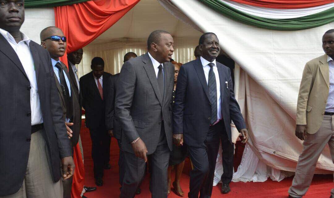 Image result for President Uhuru Kenyatta and Opposition leader Raila Odinga