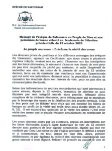 Full Text from Bishop Paul