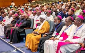 Bishops during deliberations
