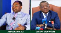 Side-by-side editorial photo composite of Abdulkarim Ali on the left and Joseph Dion Ngute on the right.