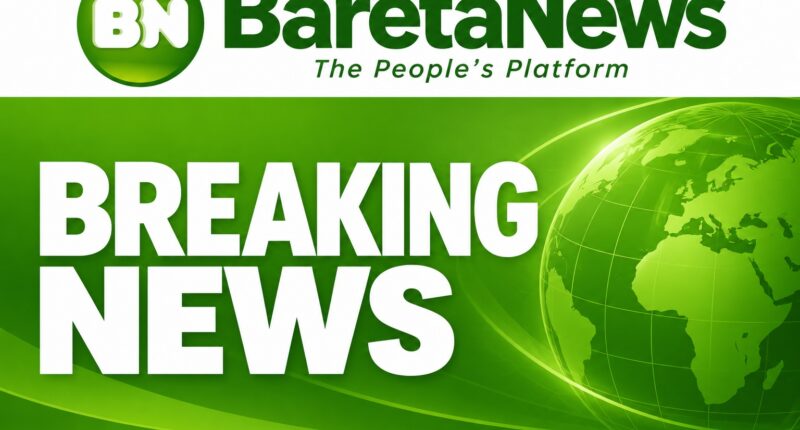 BaretaNews Breaking News featured graphic in green and white
